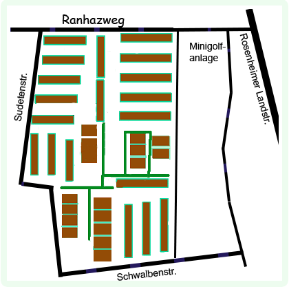 Lageplan der Siedlung